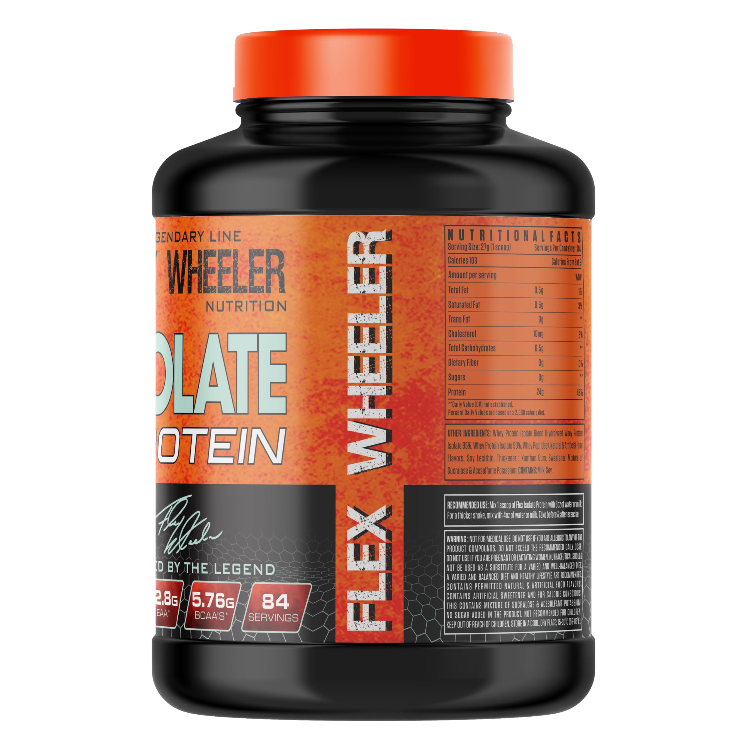 Flex Wheeler Nutrition Isolate Protein Powder - 5 lbs (2.7kg) | Premium Pure Whey Isolate | Fast Absorption & Muscle Recovery | Toffee Flavor — Amazon image 3