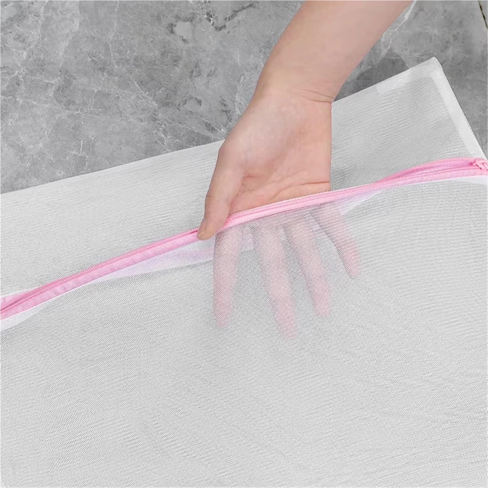 Wäschesäcke aus Netzgewebe Wäschebeutel aus feinem Netzgewebe for den Haushalt, ideal for Reinigen von Unterwäsche und Kleidung, wiederverwendbar, Polyester, for Waschmaschinen(30x40cm,3PC)