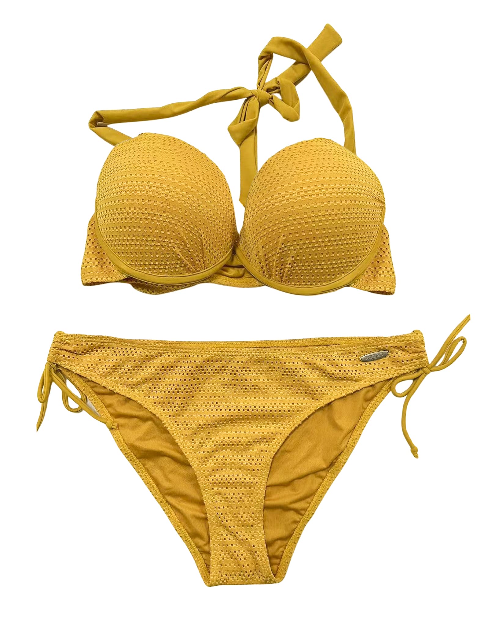 ROCK-IT Apparel Bikini Damen Set | Premium Push-up Bikini Zweiteiler mit Bügel | Verstellbares Neckholder Top & Hose zum Binden | Schnelltrocknende Bademode für Frauen & Teenager [Größe S-XXL]