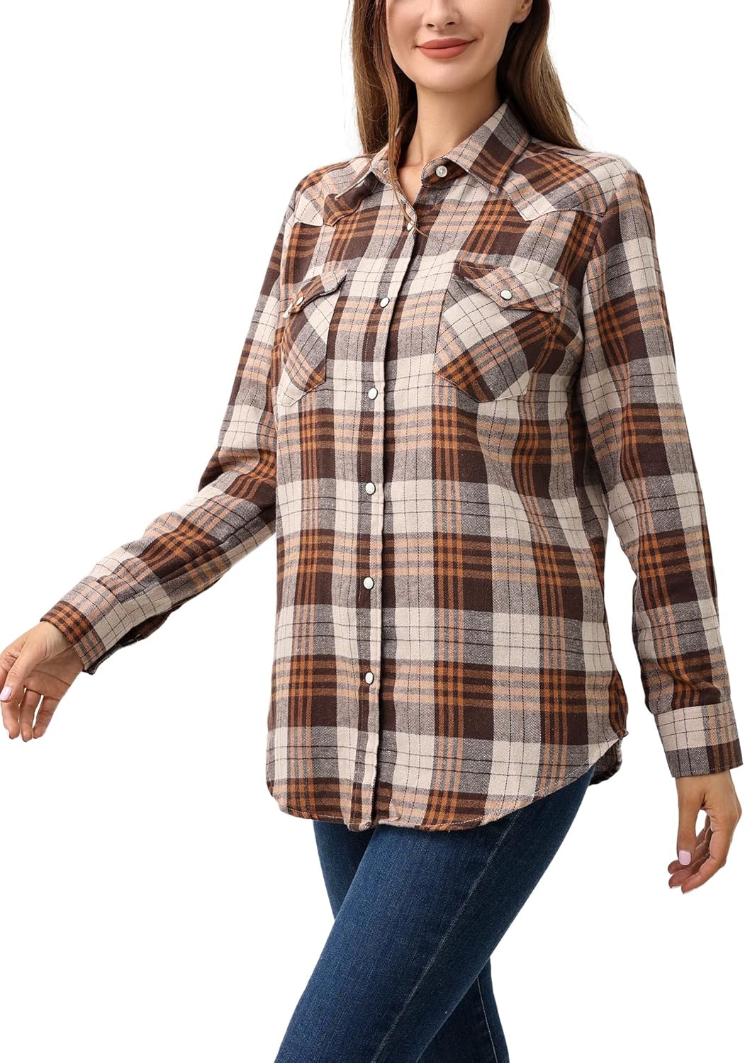 Snap Buttons Flannel Shirts for Women Long Sleeve Bangladesh Ubuy