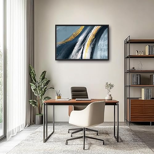 Miniatura 2 de Arte abstracto de pared grande enmarcado para decoración de pared para sala de estar, imágenes abstractas de gran tamaño, pintura moderna extra