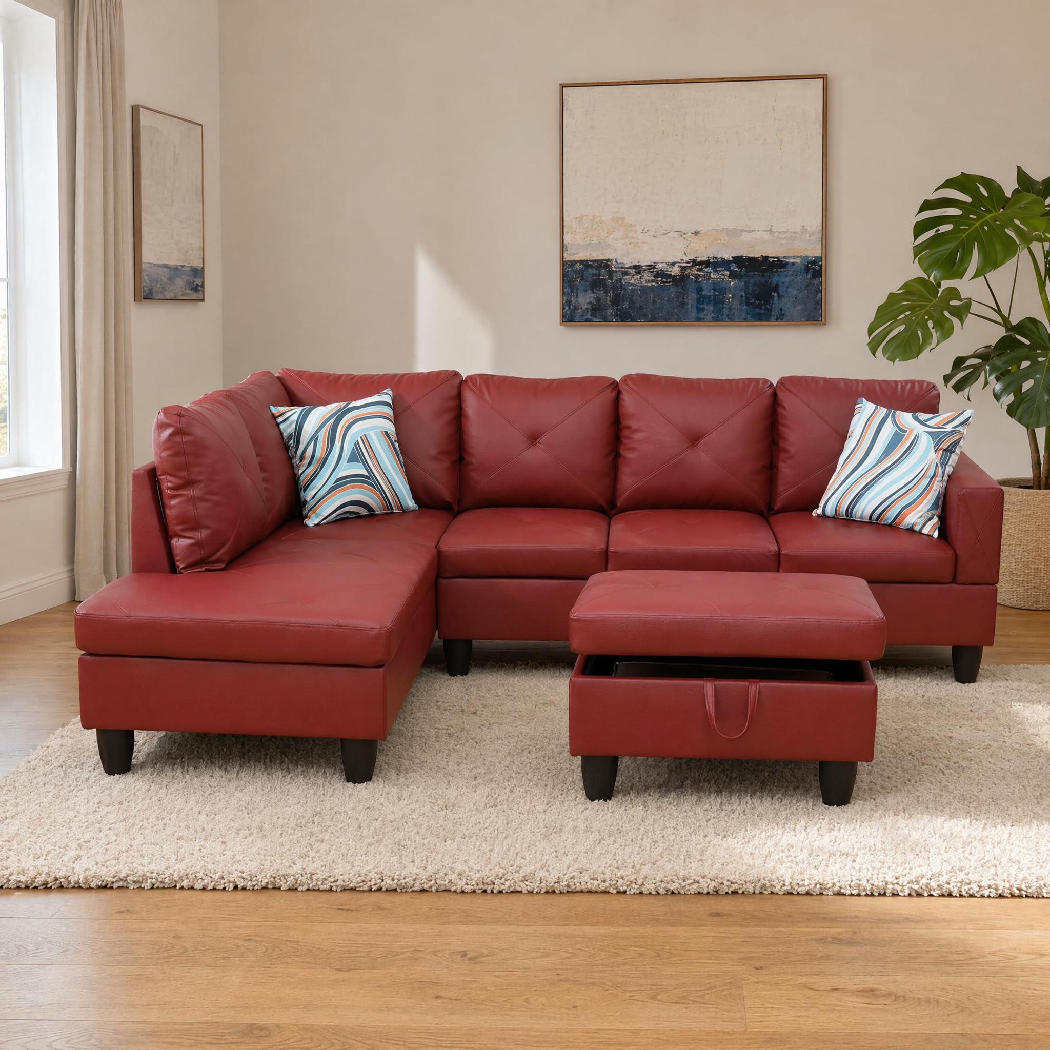 NicBex Sectional 3-Piece Sofa Set