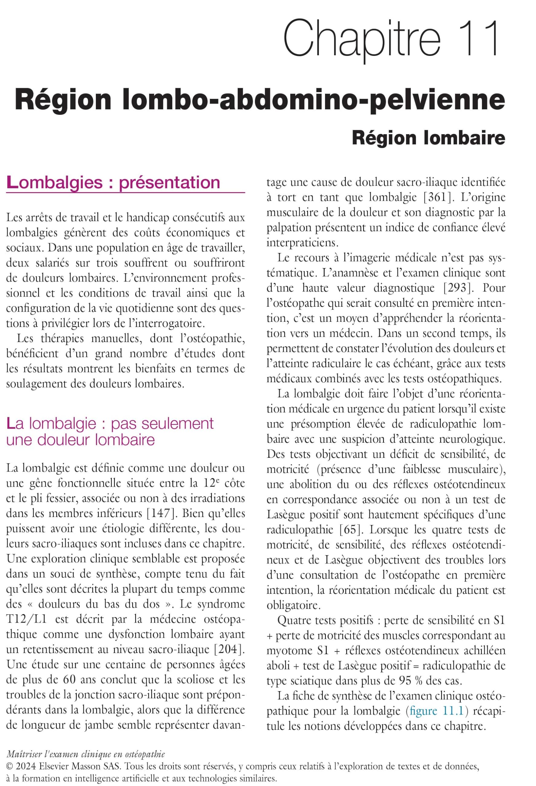 Maîtriser l'examen clinique en ostéopathie: L'examen pas à pas