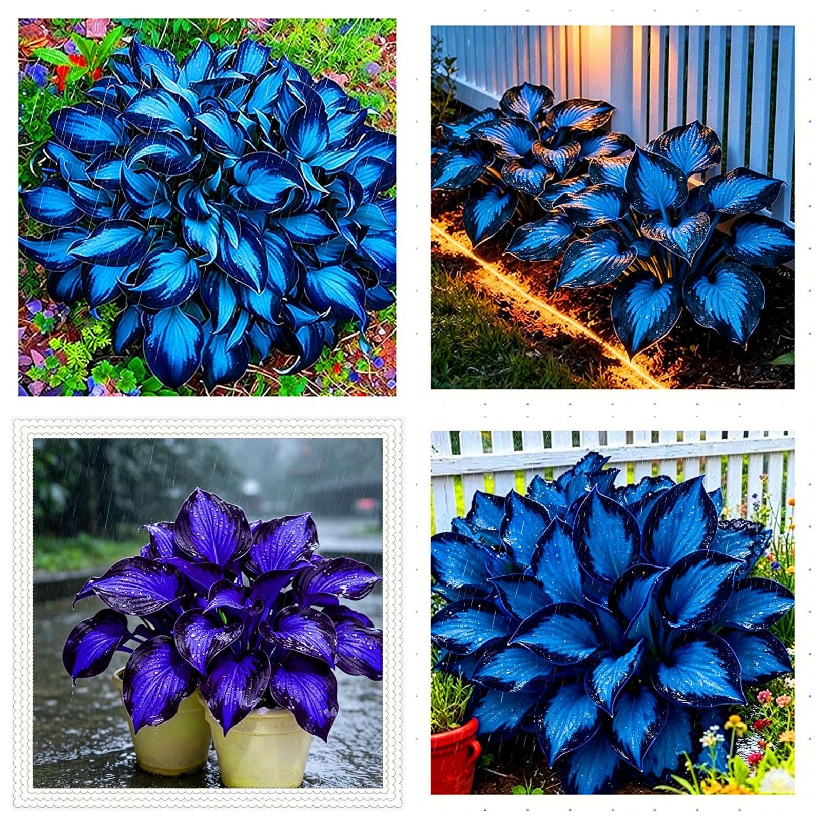 Blue Hosta Roots – Excellent Display, Hardy Perennial Plants Ready for Planting in UK Gardens-8bulbs-A