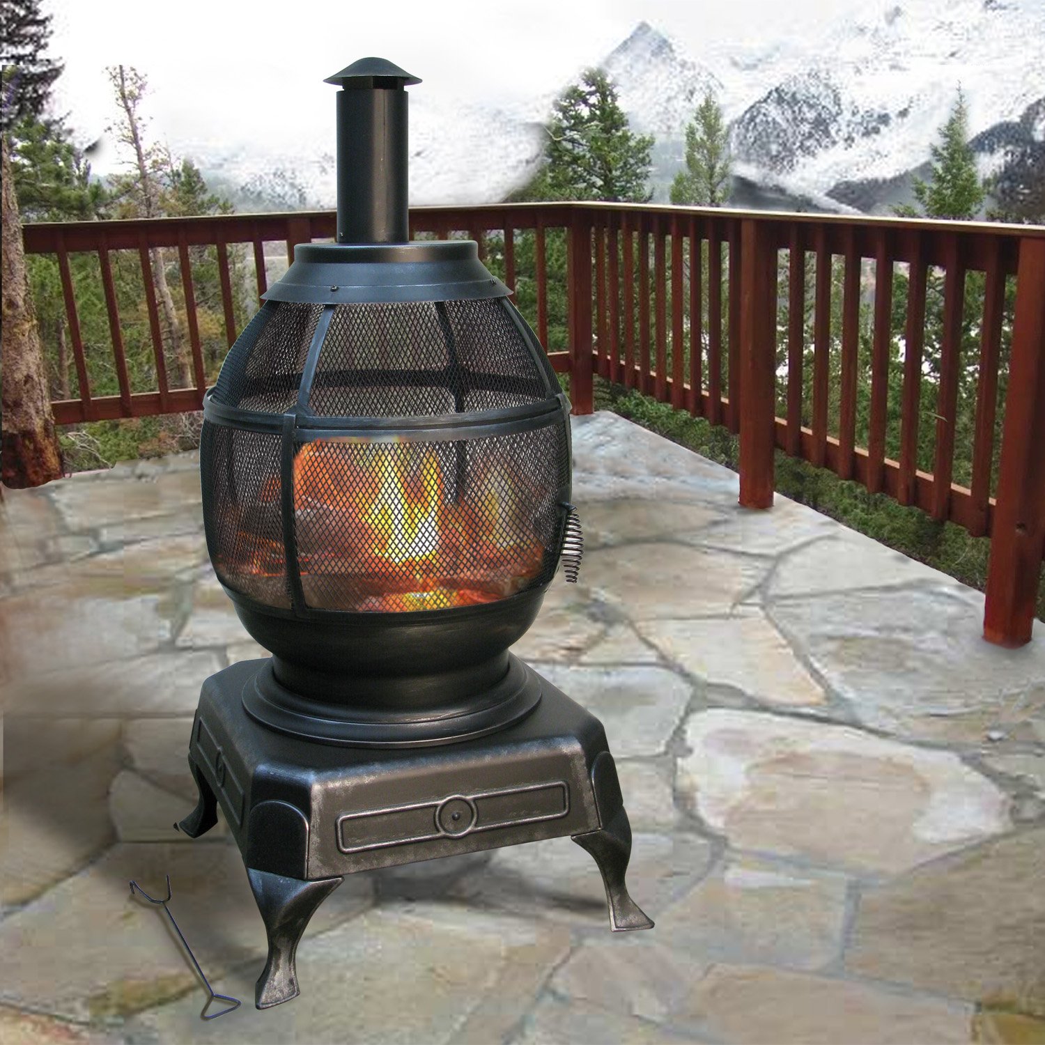 Deckmate Potbelly Outdoor Fireplace I Am Chris