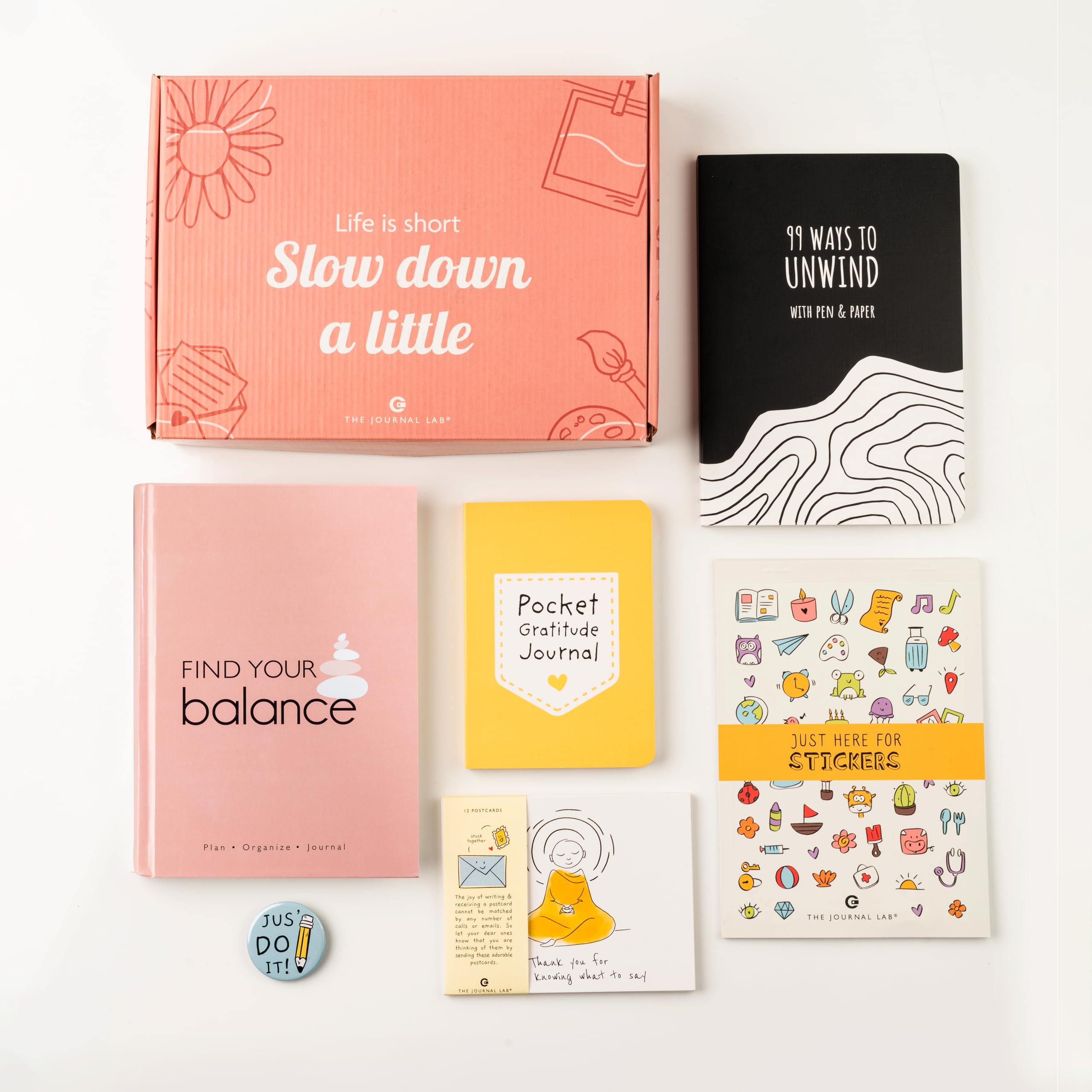 See full amazon price history chart for Slow Down a Little Combo Journal Kit - Find Your Balance 4Month Planner (Sunset Peach); 99 Ways to Unwind Destress Journal; Sticker Book; Pocket Journal; Set of 12 postcards; Fridge Magnet Slow Down a Little Combo Journal Kit - Find Your Balance 4Month Planner (Sunset Peach); 99 Ways to Unwind Destress Journal; Sticker Book; Pocket Journal; Set of 12 postcards; Fridge Magnet (B0CM2BSXN9) Amazon Price History, Amazon Price Tracker