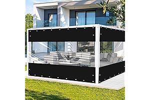 FoundGo Clear Plastic Curtains for Outside Patio