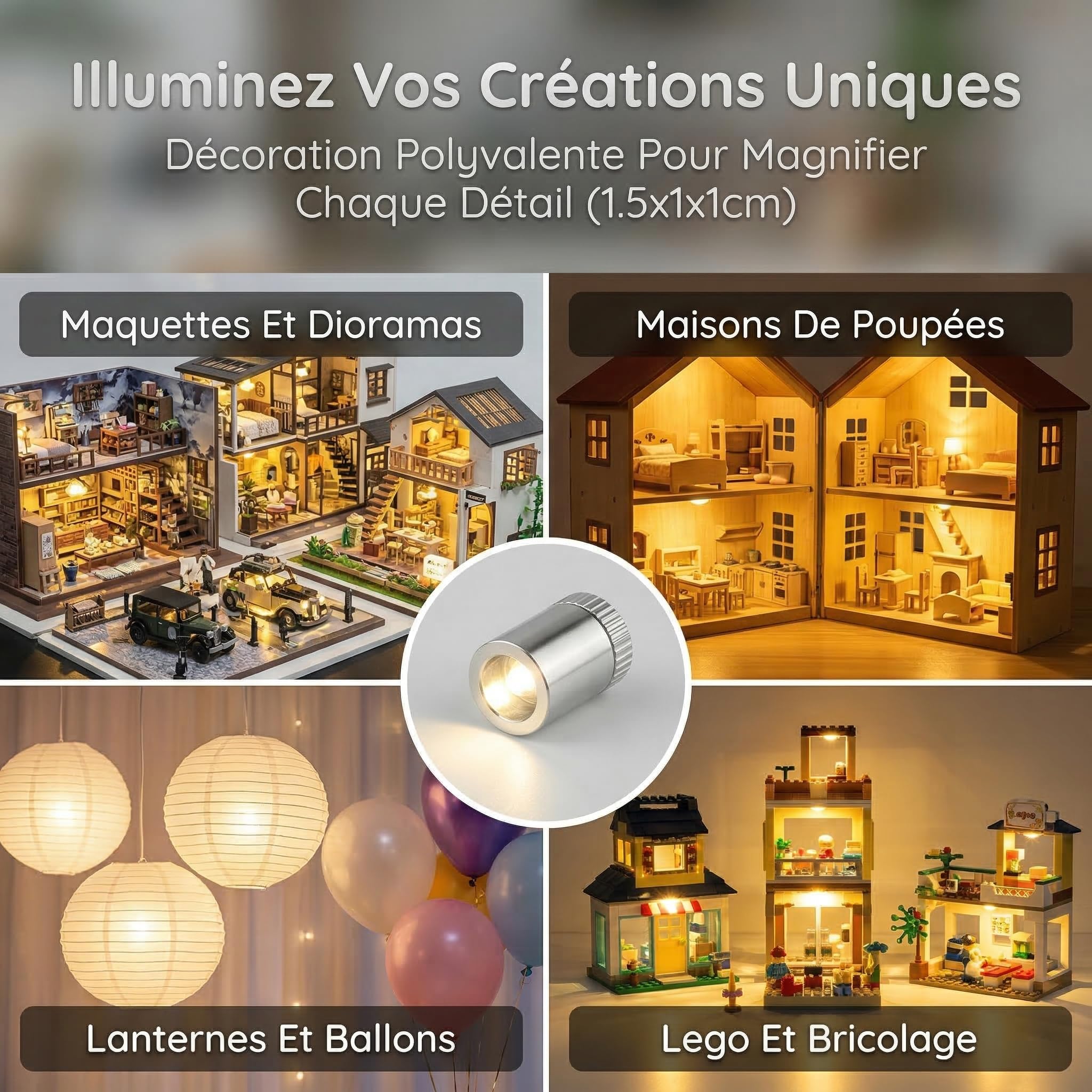 Lot de 20 mini lampes led USB avec lumière jaune • Lampe Led Lot de 20 mini lampes led USB avec lumière jaune • Lampe Led