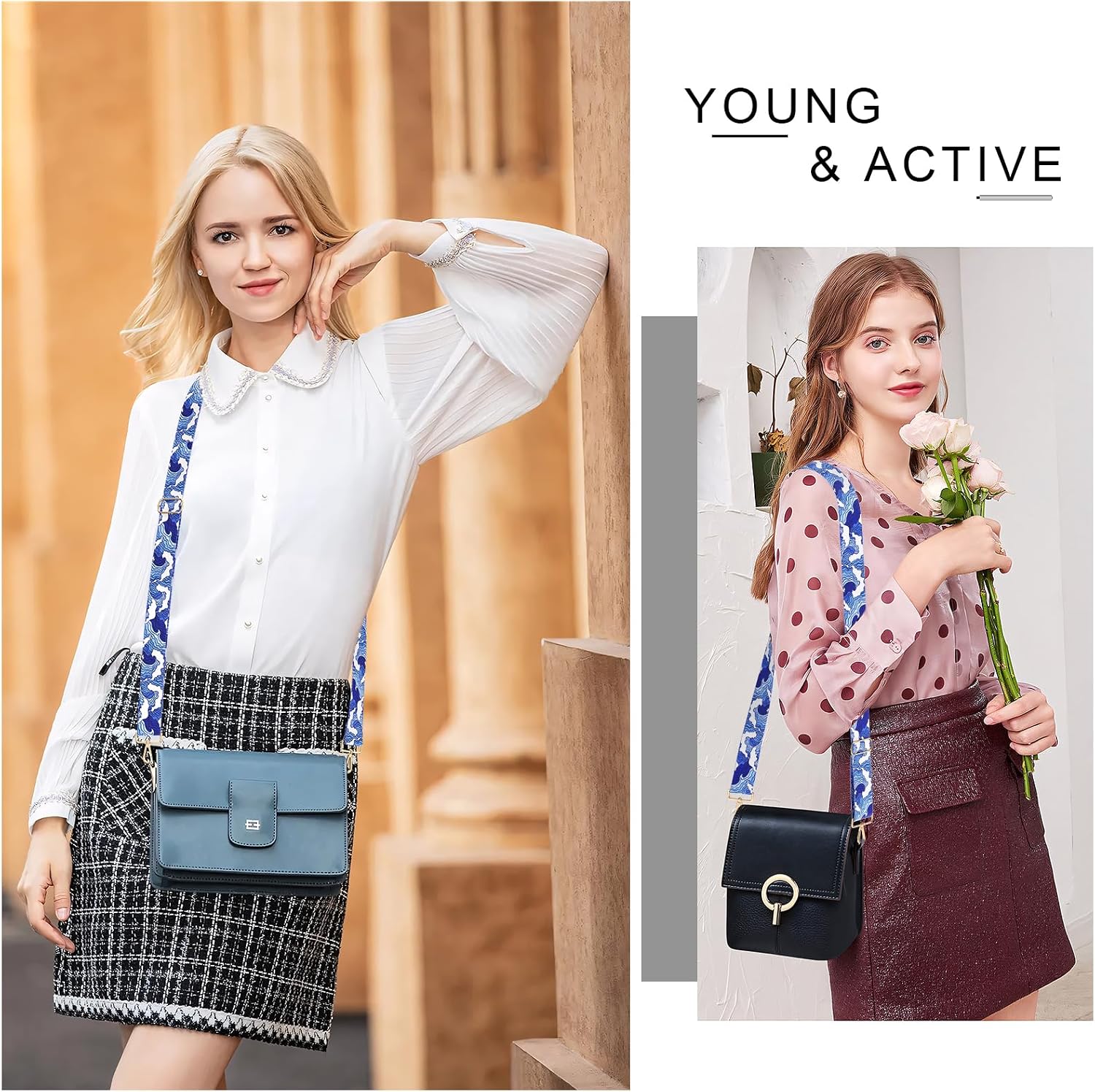 Wide Shoulder Strap Purse Strap Adjustable Replacement Crossbody Handbag Extender Bag Belt image 3