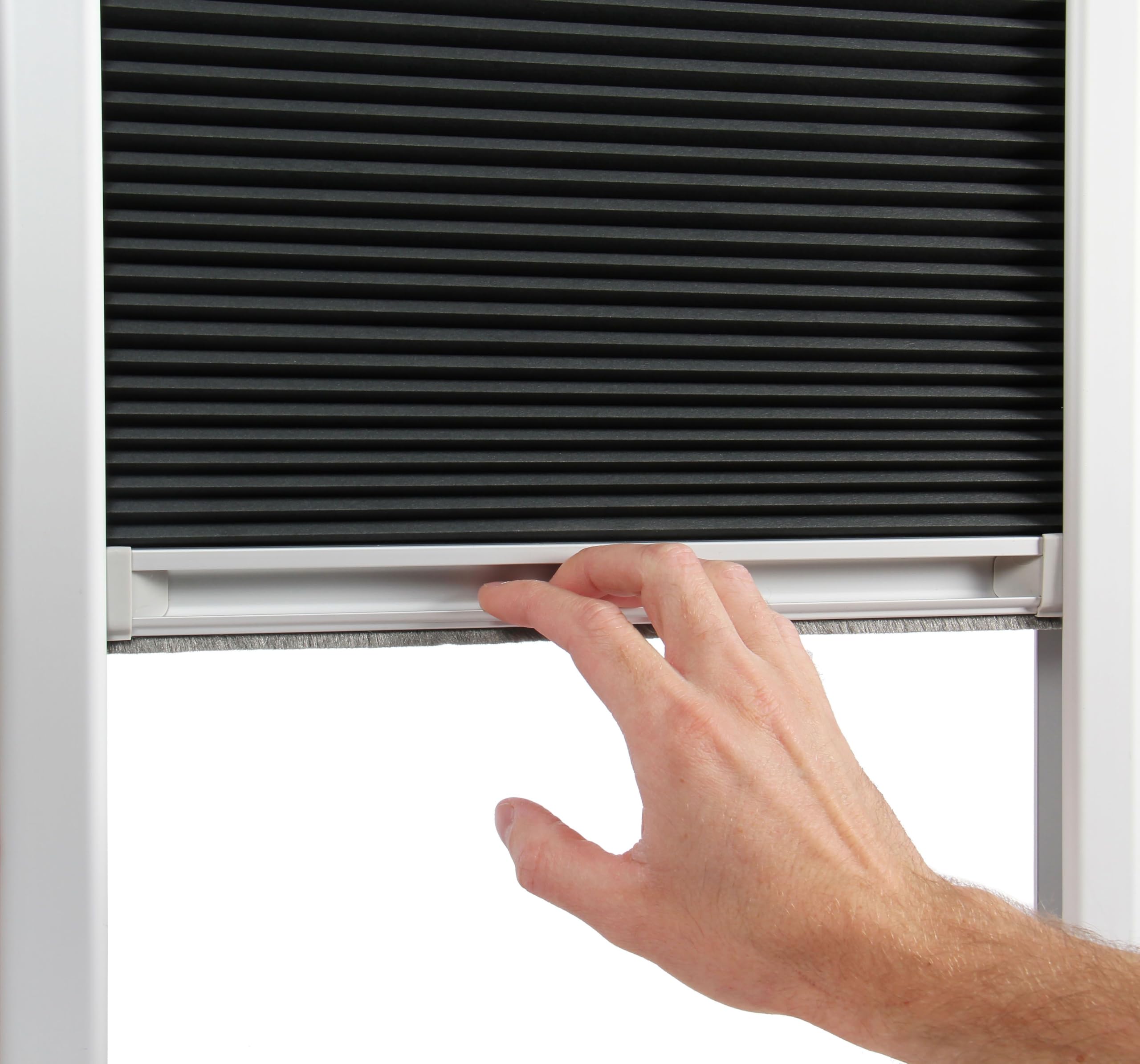 Estor de tragaluz adecuado para Velux Blanco - Código de tamaño 4/606 / S06 - Estor enrollable aislante - Fácil de montar