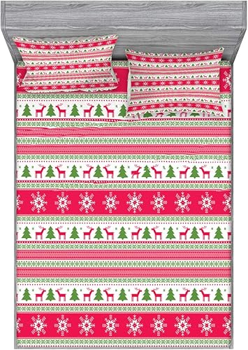 Miniatura 77 de Ambesonne Juego de sábanas bajeras y fundas de almohada, deliciosos tacos con verduras, cocina folclórica, ingredientes de recetas de comida Beige