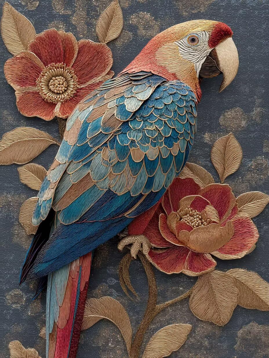 Puzzle de 3000 para Adultos, Loro De Flores, Clásicos YHPGL7-407