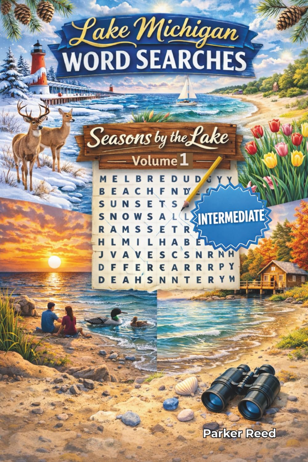 Lake Michigan Word Searches: Seasons by the Lake - Intermediate - Volume 1