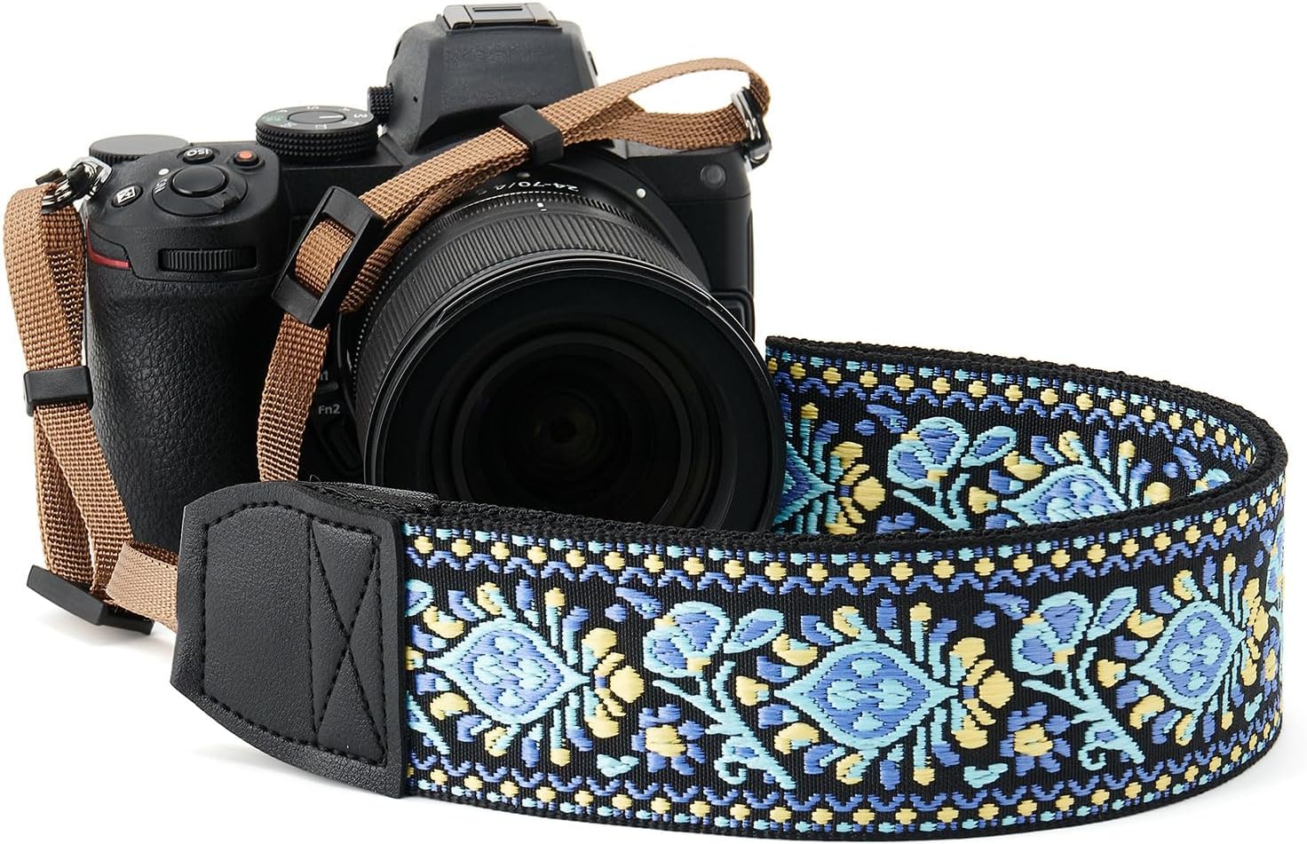 ZOOEASS Camera Strap for DSLP and Mirrorless Digital Camera,Neck Strap with Embroidery Patterns and Quick-release Buckle