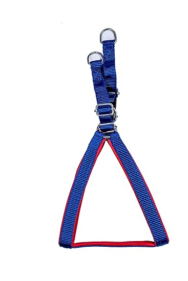 Tame Love? Export Quality Padded Dog Harness Chest Belt for Puppies (Blue Color - 0.75 Inch)