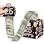 25th Birthday Surprise Gift Box, Happy Birthday Money Gift Boxes for Cash, Birthday Gifts for Boys Girls, 25th Birthday Party Decorations Supplieswith 35PCS Bags