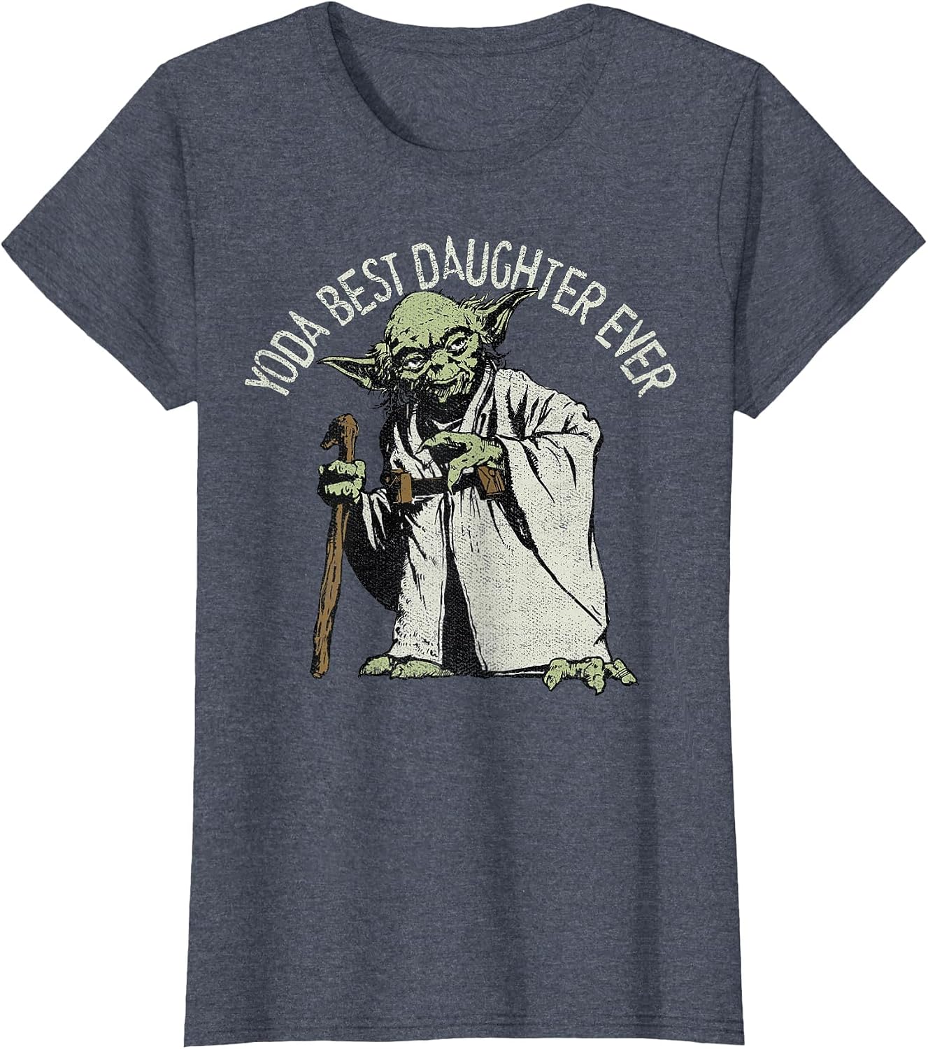 Star Wars Yoda Best Daughter Ever Portrait T-Shirt