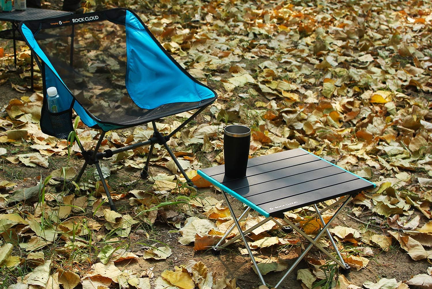 ROCK CLOUD Portable Camping Table Ultralight Aluminum Folding Beach Table Camp for Camping Hiking Backpacking Outdoor Picnic, Black : Sports & Outdoors