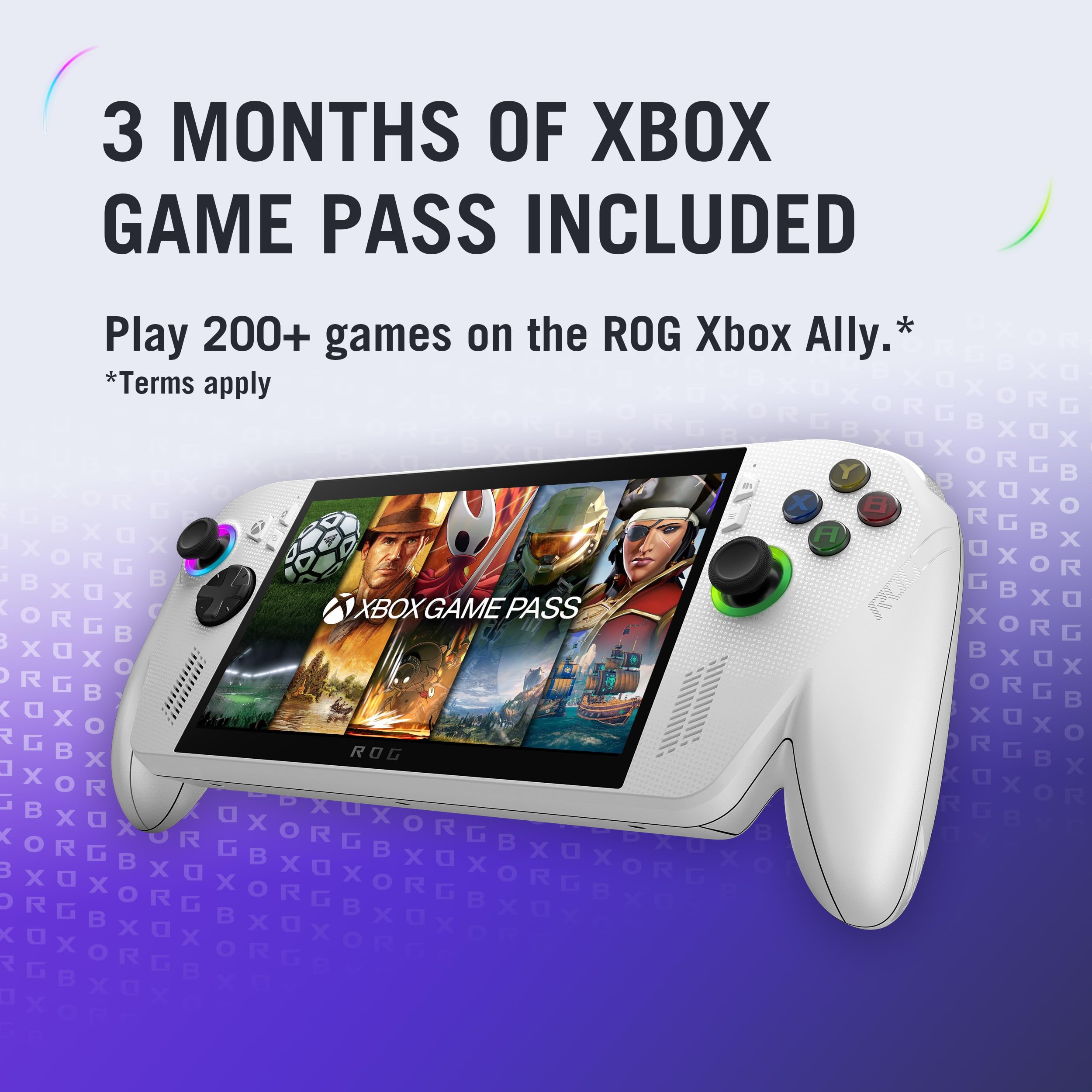 ASUS ROG XBOX Ally (2025), AMD Ryzen Z2 A Processor,16GB RAM, 512GB SSD, 7"/17.8cm, FHD, Touchscreen,120Hz, 500 nits, Windows 11 Home, White, 670g, RC73YA-NH010W,AMD Radeon Graphics,Gaming Handheld PC — Amazon image 2
