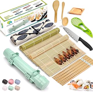 Sushi Making Kit, 22 in 1 Sushi Roller Sushi Maker Kit with Bamboo Sushi...
