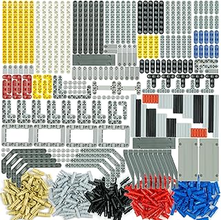 582pcs Technical Parts and Pieces Beams Axles Connectors Bricks Sets, Compatible-with-Lego-Technic, Chassis Frame Liftarm and Pins Building Blocks Accessories Robot Kits Bulk Toys