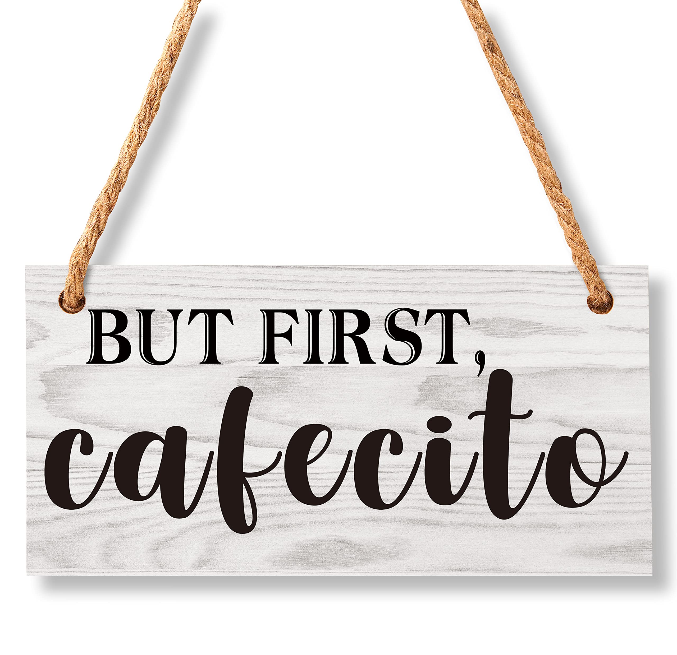 Coffee Wall Sign, Coffee Lover Gift, Coffee Bar, Coffee Station, Kitchen Wall Decor Farmhouse Rustic Wall Art Wooden Sign, 10" X 5" Wood Plaque Wall Hanging Sign(Hb09)