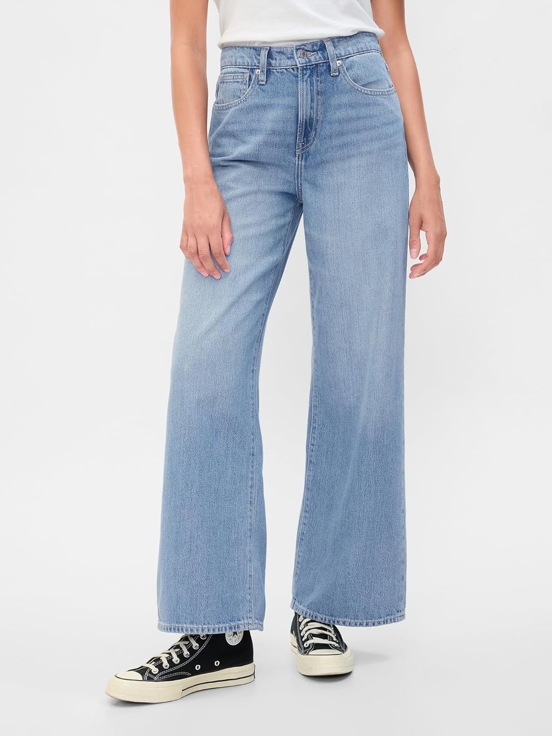 Gap Womens High Rise Wide Leg Jeans - Image 2