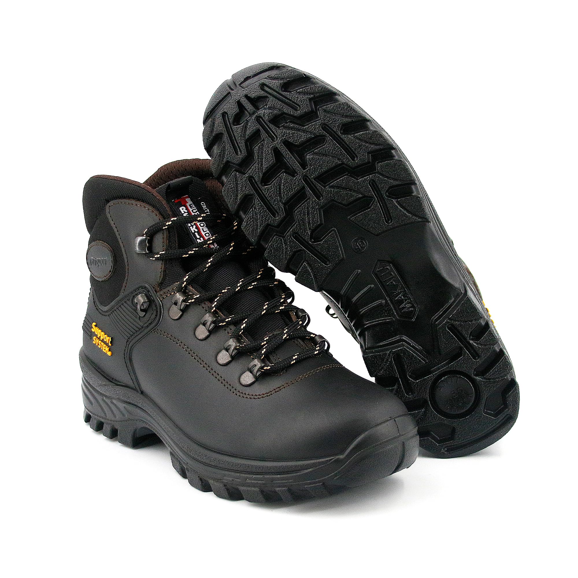 Grisport Scarpe Uomo Traspiranti Trekking Stivali Camminata Scarponi Sneakers Escursionismo Stivali Pelle Lontra Dakar Trekking Montagna Impermeabili (Marrone, 40)