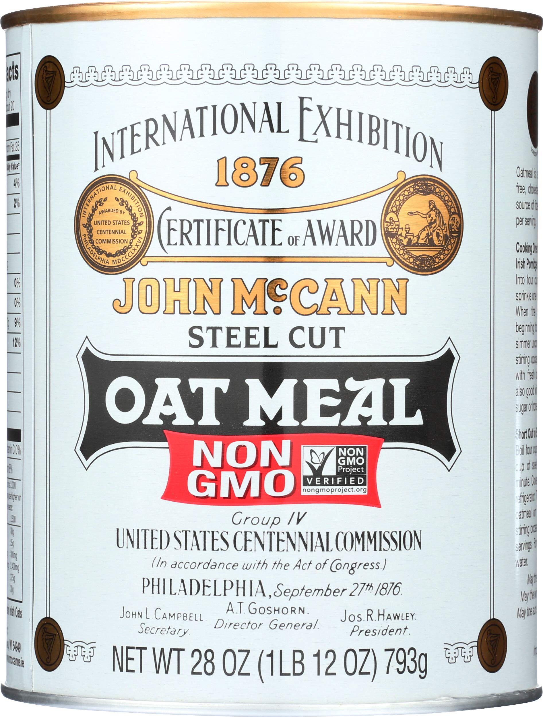 McCann's, Steel Cut Irish Oatmeal, 28 oz