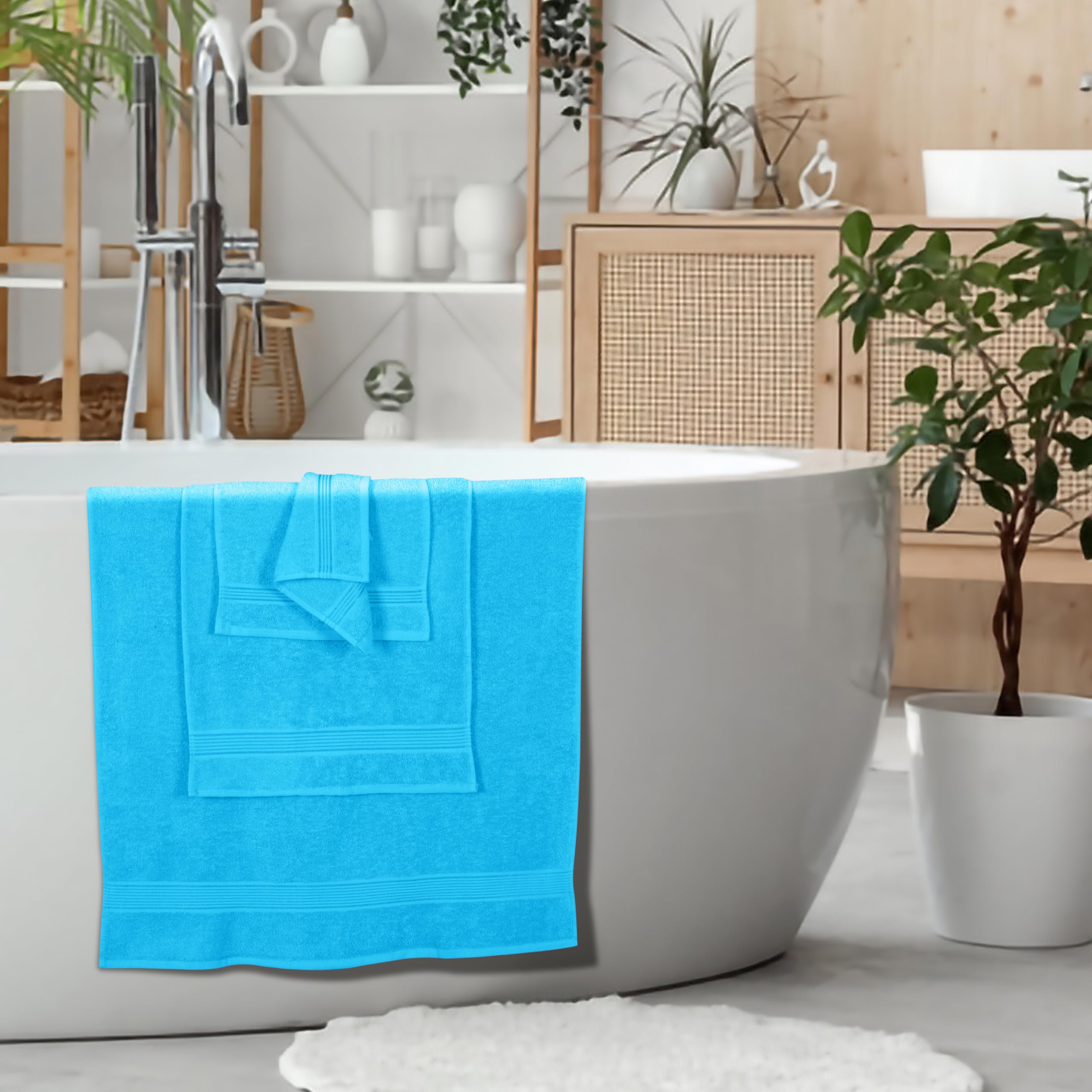Amazon.co.jp: Elvana Home ウルトラソフト コットンタオル6枚セット