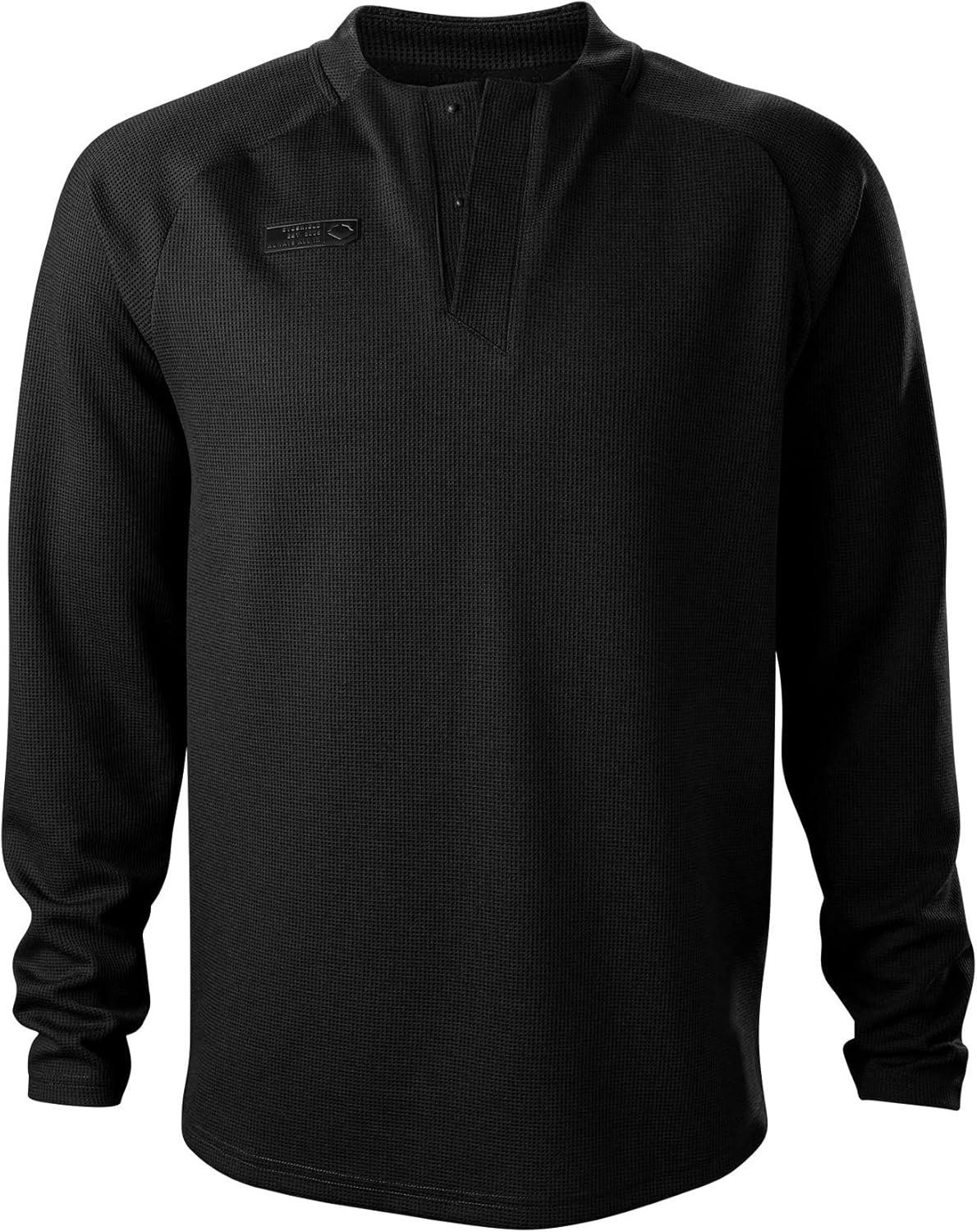 EvoShield Men's 6-4-3 Henley Baseball Long Sleeve Shirt - Image 2