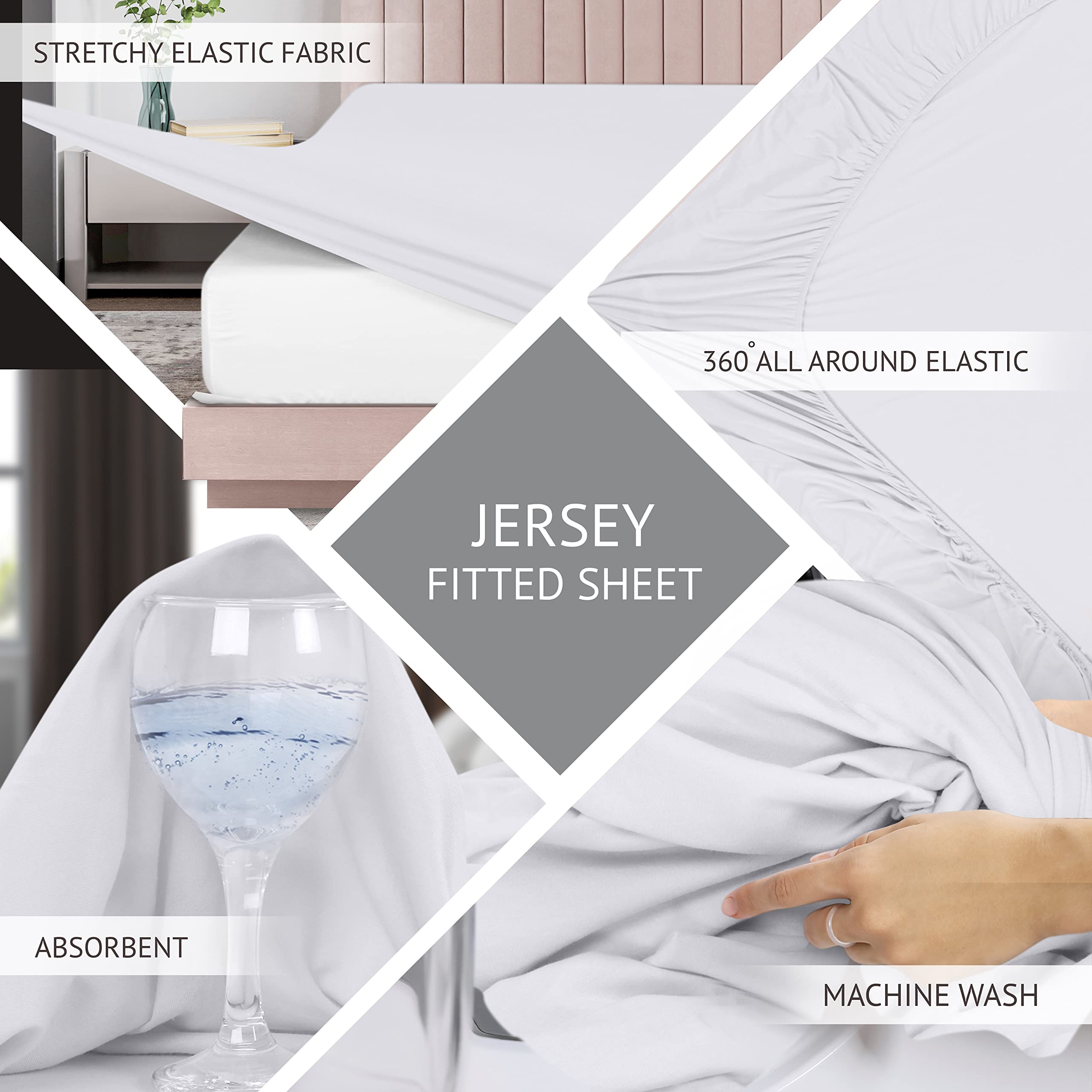 Utopia Bedding Queen Sheet Set Jersey Knit Sheets 4 Piece Queen Jersey Sheet Set ?Çô Cotton