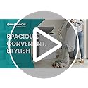 SONGMICS Laundry Basket, 44.9 Gal. Laundry Hamper, 2 Compartments, Easy Assembly, with Lid and Handles, Removable Inner Bags, 22 x 15.7 x 29.5 Inches, Dove Gray ULCB813G01