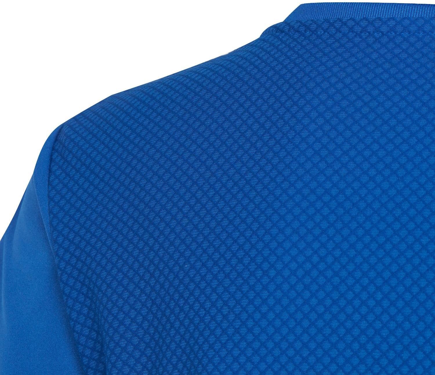 adidas Kids Boys Tiro23 V Neck Short Sleeve Jersey Soccer Cleats - Blue - Image 6