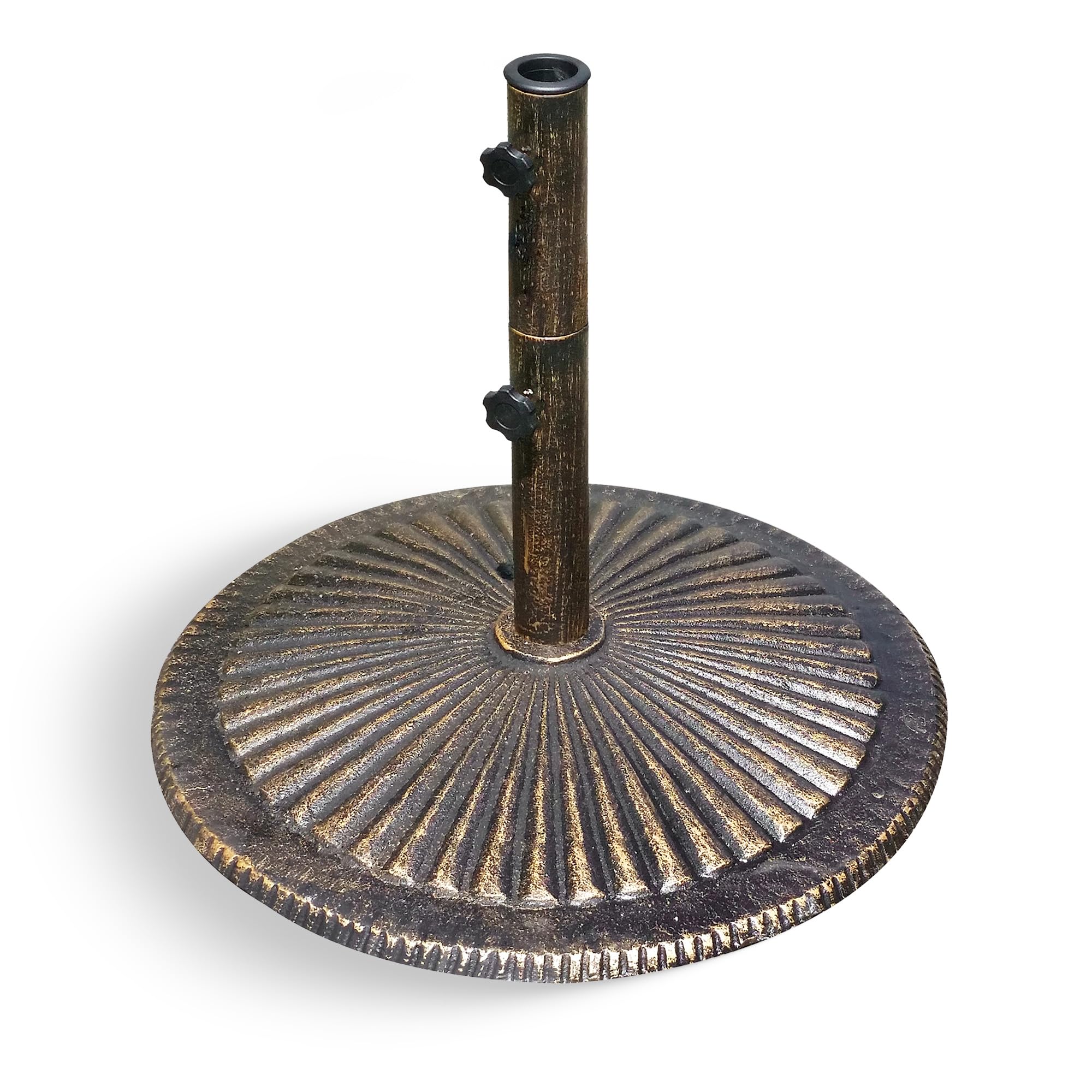 Blue Wave 50-lb Classic Cast Iron Umbrella Base in Bronze