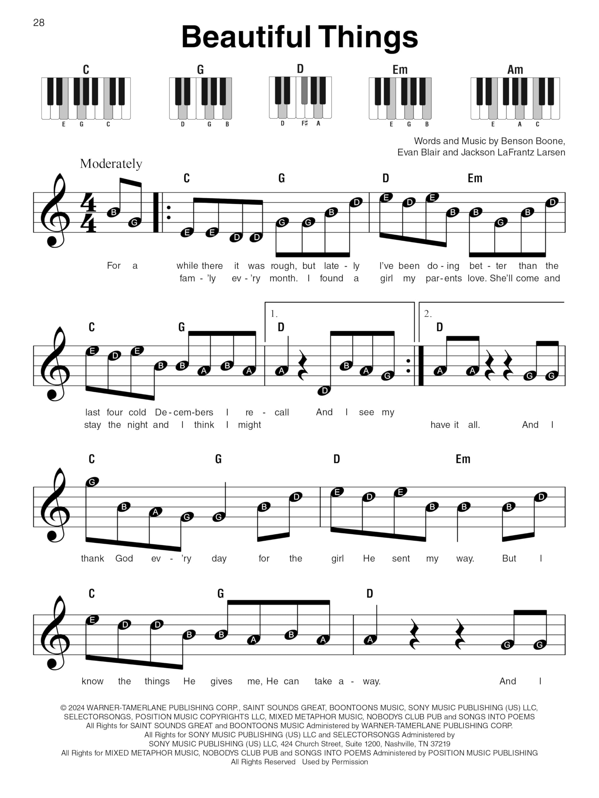 Super Easy Fake Book. Melodie, Text, Akkorde.: 154 Must-Know Songs from Pop Hits to Classical Favorites and Everything in Between