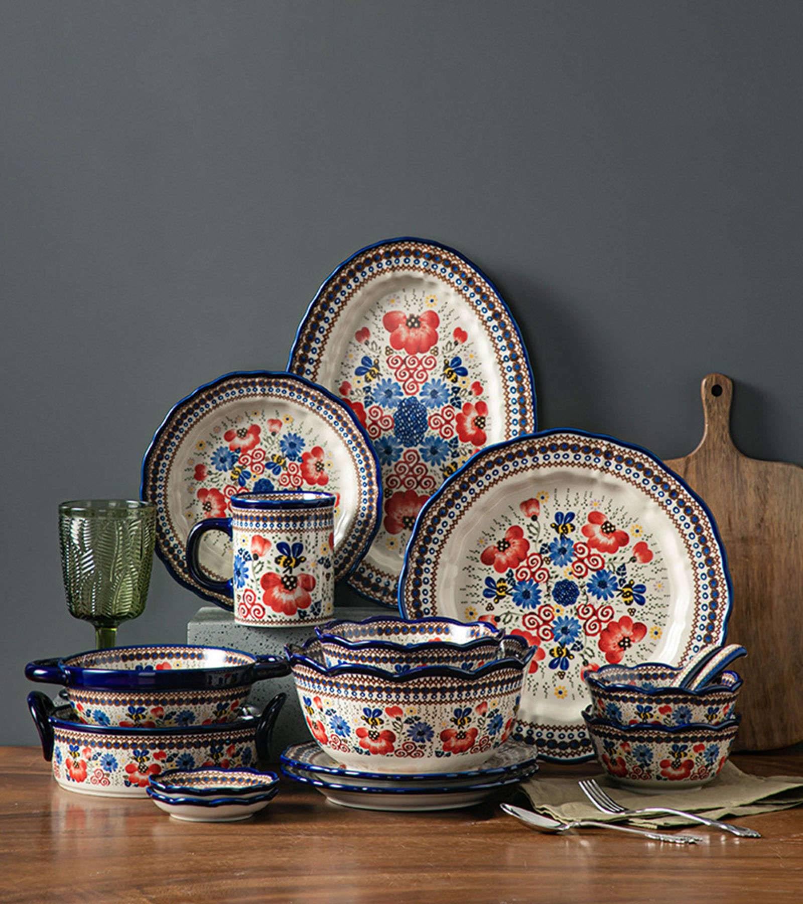 Miski ceramiczne, Ceramiczna miska na makaron instant, miska na zupę cebulową z uchwytem, ​​zastawa stołowa w stylu vintage o pojemności 600 ml, miska ceramiczna, kuchenka mikrofalowa i piekarnik