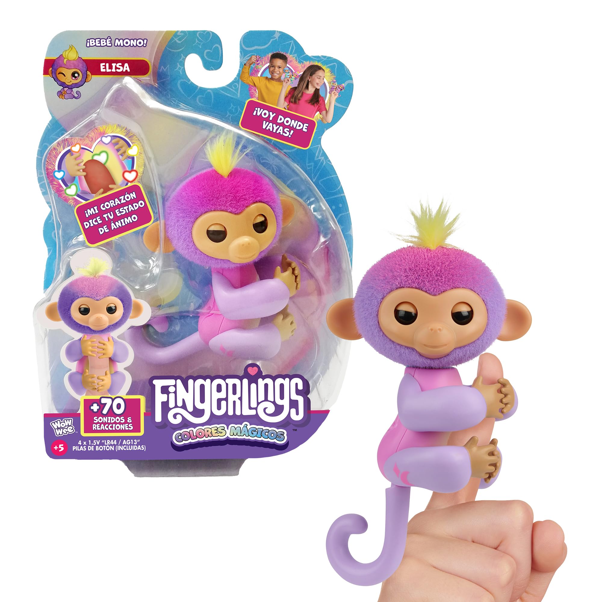 Fingerlings Magiczne Kolory Zabawka, Wielobarwny (Bizak 61853181-1)