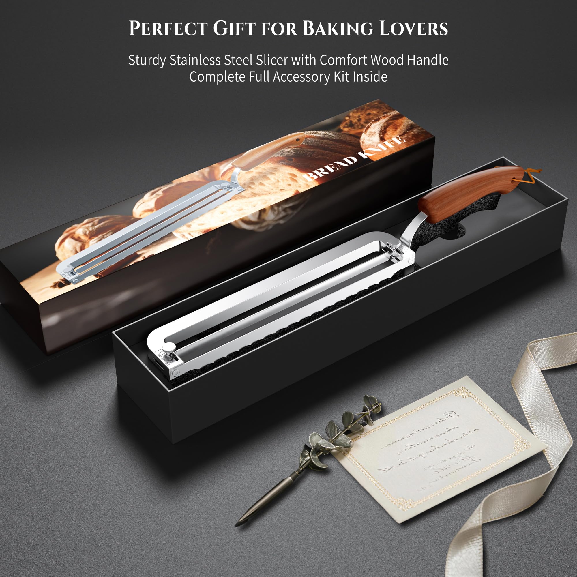 Adjustable Bread Knife - Perfect Slices! -8 Adjustable Bread Knife - Perfect Slices! -8