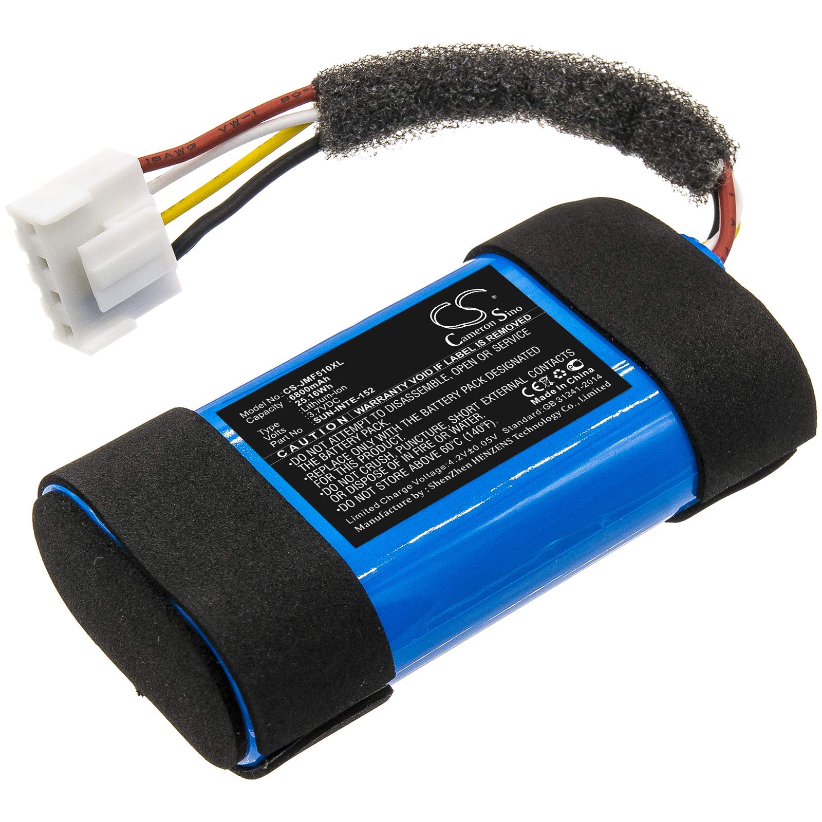 FITHOOD Battery Replacement for JBL Flip 5 Ocean Flip 5 Eco ID1060-B 49-364800-1BAT2-A SUN-INTE-152 (6800mAh/3.7V)