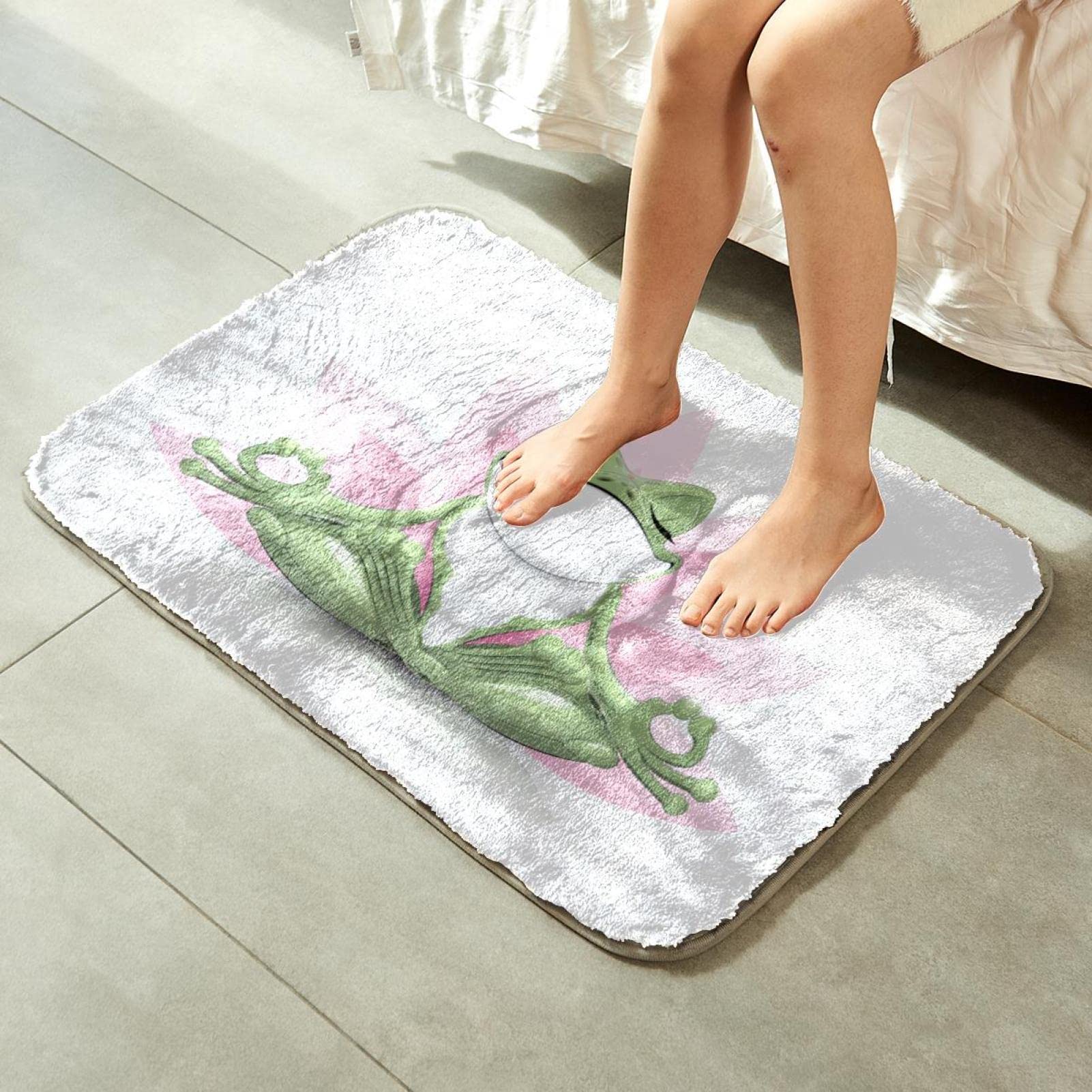 Tapis à poils longs ultra doux en fausse fourrure pour yoga, méditation