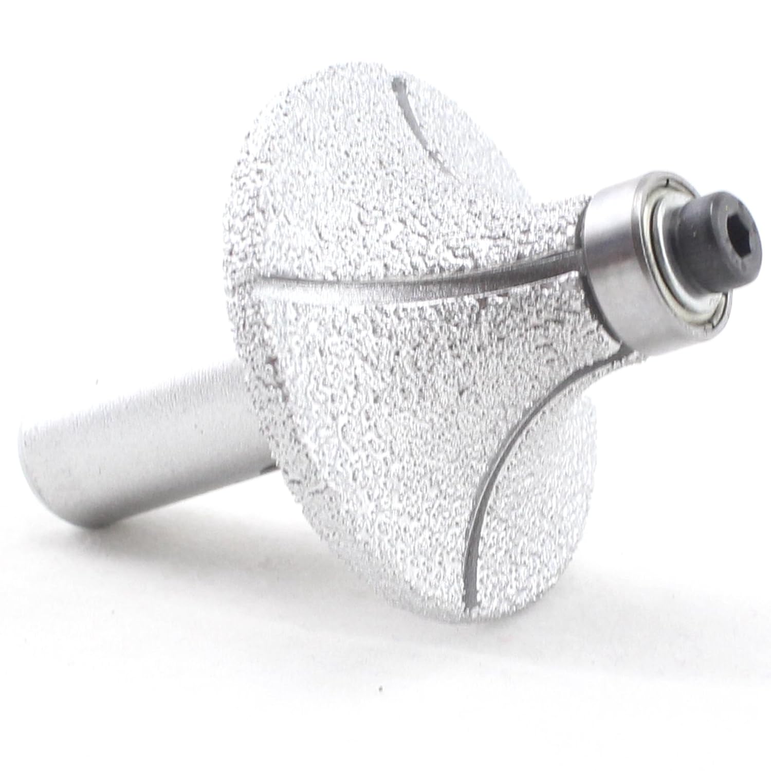 ILOVETOOL Head Radius 15mm Silver Tone Diamond BRAZED Profile Wheel Router Bit