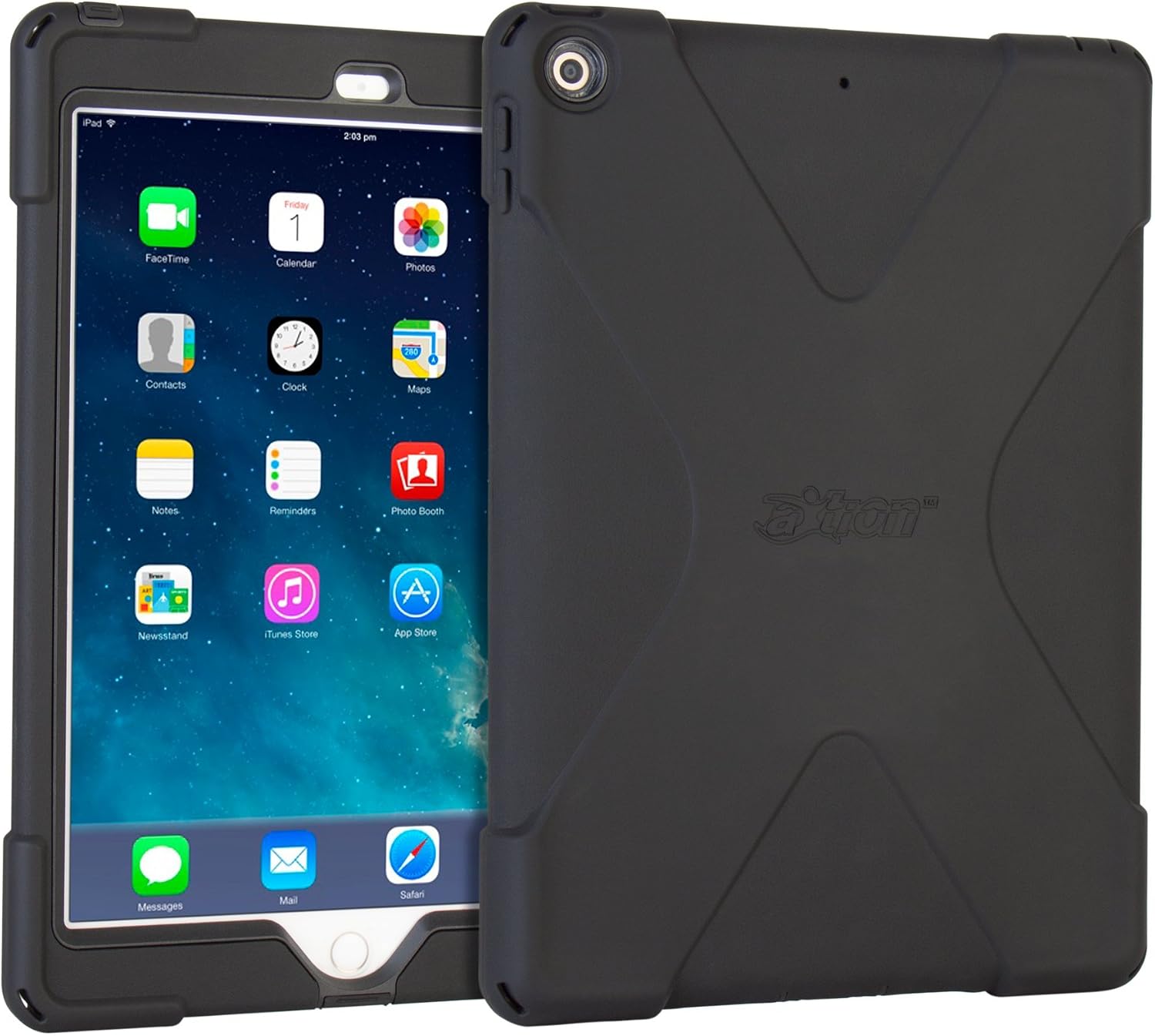 The Joy Factory aXtion Bold Water-Resistant Rugged Shockproof Case with Built-In Screen Protector for iPad 9.7 5th/6th Gen (CWA601)