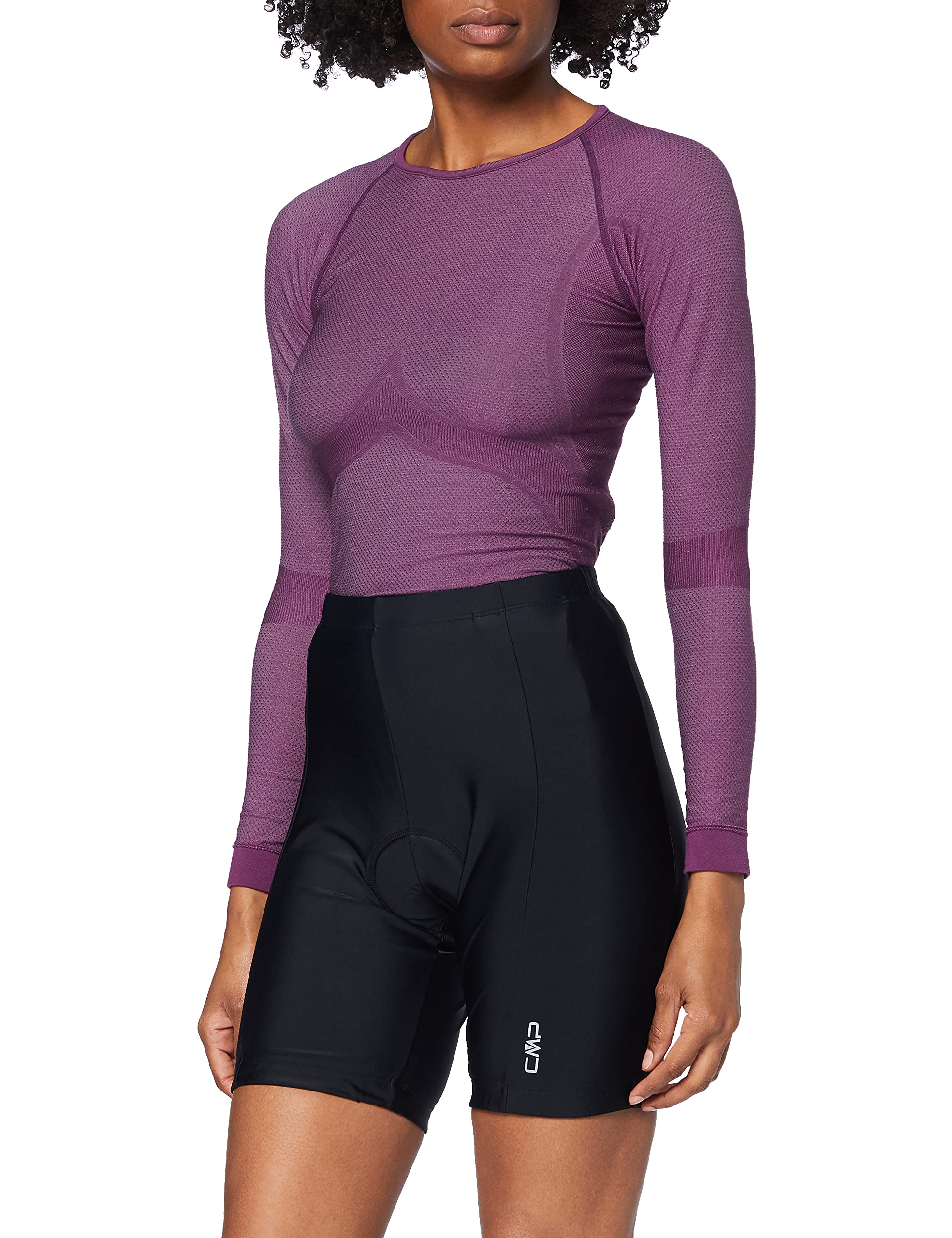 CMP - Pantaloncini Elasticizzati da Bici da Donna, Pantaloni Donna