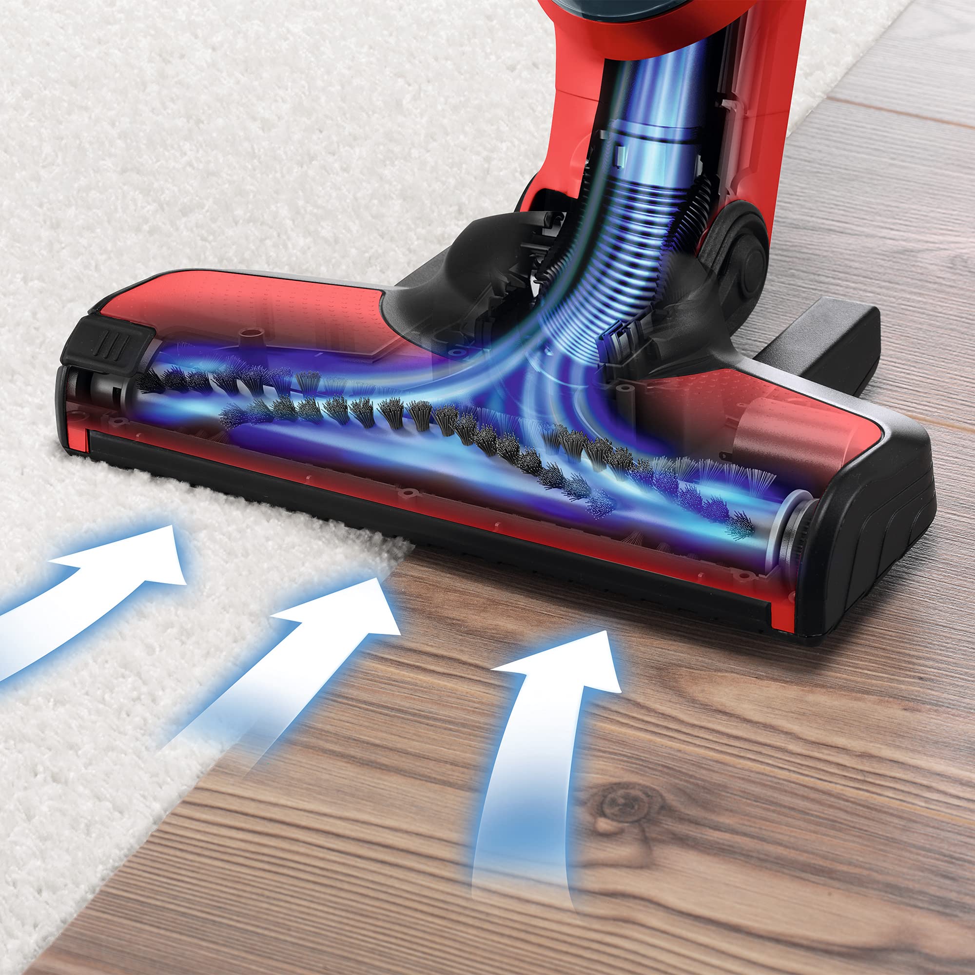 Bosch - Aspirador sin cable Flexxo Gen 2, 28 W, 0.4 litros, ProAnimal, rojo, BBH3ZOO28