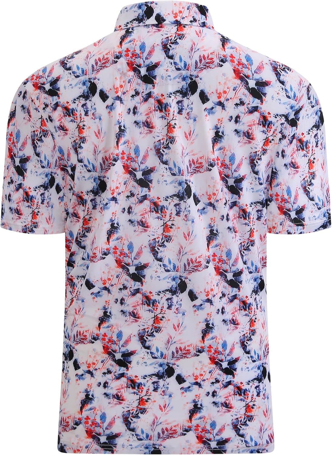 Alex Vando Mens Golf Shirt Moisture Wicking Quick-Dry Print Performance Polo Shirts for Men - Image 2