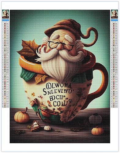 Miniatura 10 de Kits de pintura de diamantes para adultos, bricolaje 5D Acción de Gracias, kit de pintura de diamantes de taladro completo, arte de diamantes de