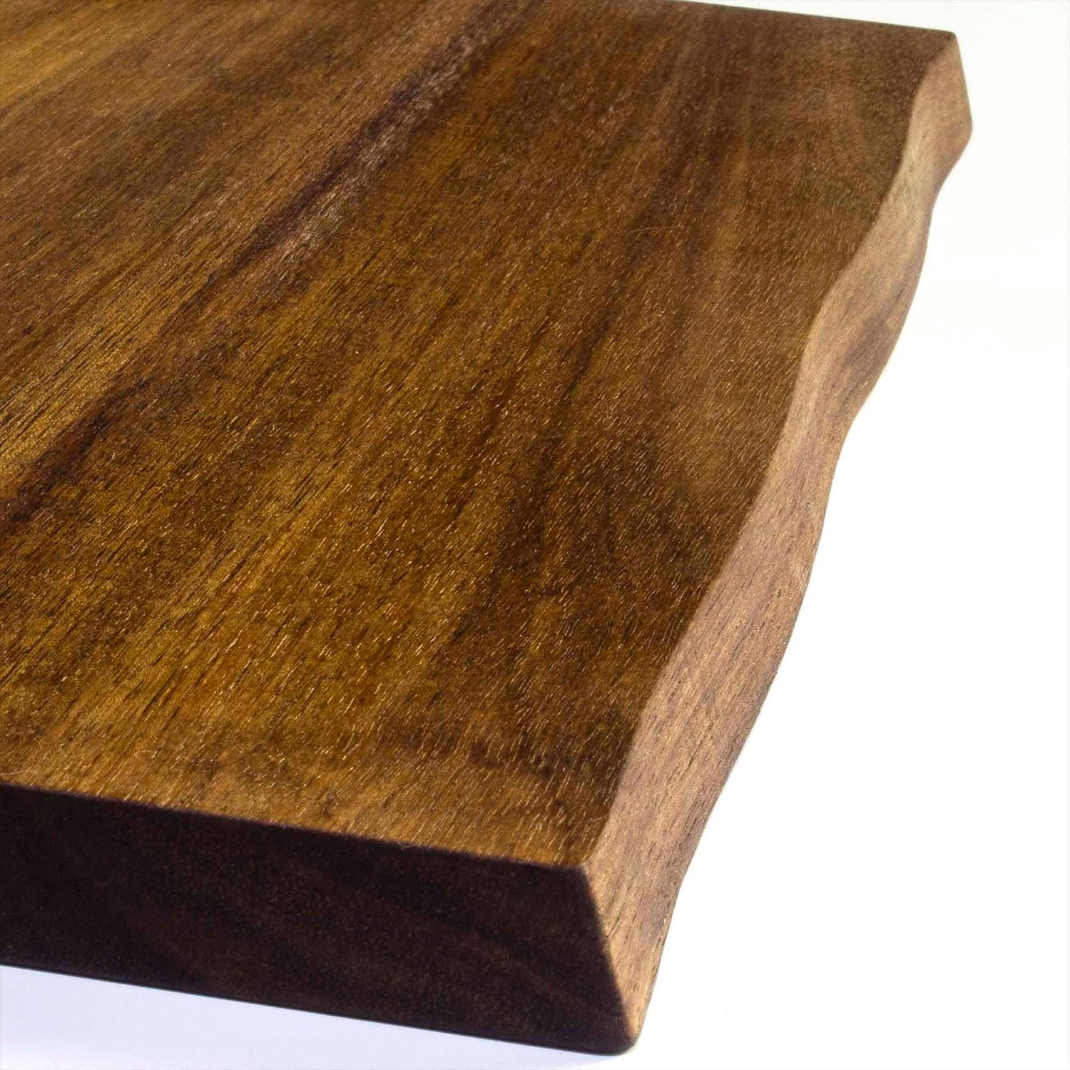 TB Home Acacia Wood Charcuterie Serving Board, Wooden Chopping Board for Kitchen, 13-3/4" x 11" x 5/8"