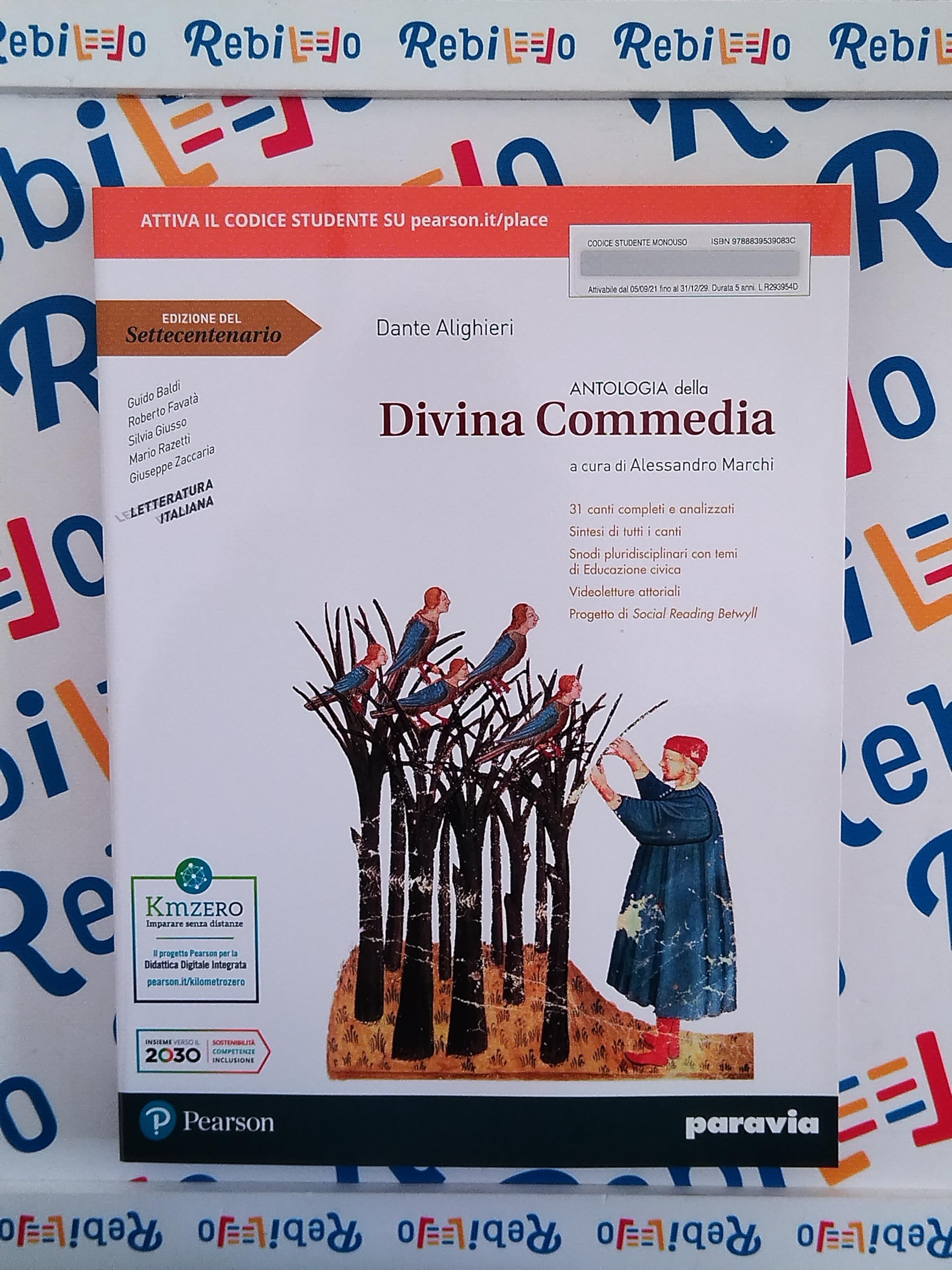 IMPARARE DAI CLASSICI A PROGETTARE IL FUTURO 1A CON ANTOLOGIA DELLA DIVINA CO - (9788839539083) + Materiali didattici – Rebillo