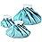 Ice Bags for Injuries Reusable: Ohuhu 3 Packs Ice Cold Packs Ice Bag Hot Water Hot & Cold Therapy Pain Relief for Knee Leg Injury No-Leak Breathable Waterproof Ice Bags 3 Sizes 6/9/11, Light Blue